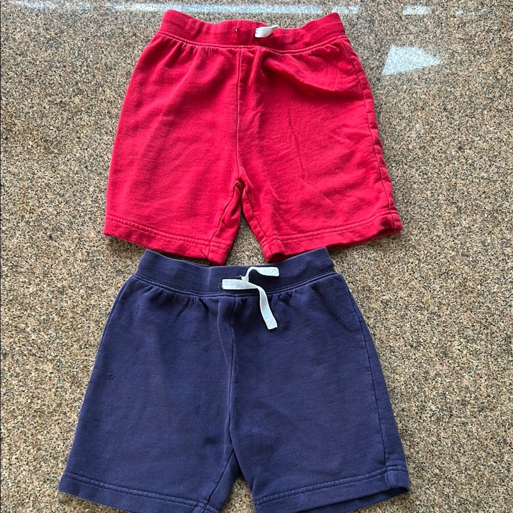 Hanna Andersson Kids Red & Blue Shorts Set
